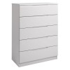 Legato 5 Drawer Chest in Cashmere High Gloss