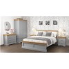Loire Two Tone Pair of Bedside Tables in Grey and Oak