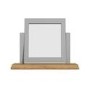 Loire Two Tone Dressing Table Mirror in Grey and Oak