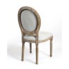 Louis Linen Style Natural Dining Chair