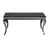 GRADE A2 - Wilkinson Furniture Louis 160cm Dining Table in Black