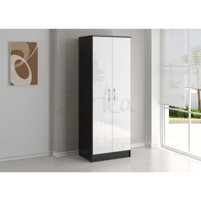 Birlea Furniture Lynx & 2 Door Wardrobe in black/white