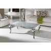 Louis Large Mirrored Coffee Table in White - Vida Living