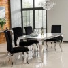 Louis Mirrored Dining Table in White - Vida Living - Seats 6-8 200cm