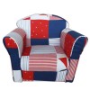 Kidsaw Mini Armchair In Blue Patchwork