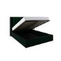 GRADE A1 - Green Velvet King Size Ottoman Bed with Winged Headboard - Maddox
