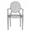 LPD Pair of Maison Ghost Style Chairs in Smoke