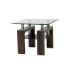 GRADE A1 - Wilkinson Furniture Maya Glass Top Lamp Table