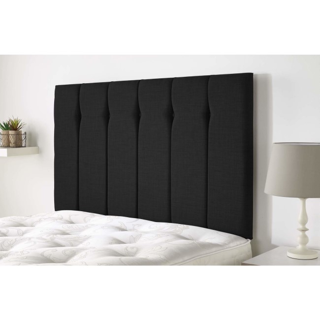 Amble headboard in Northern Weave fabric - Charcoal - Double 4ft6