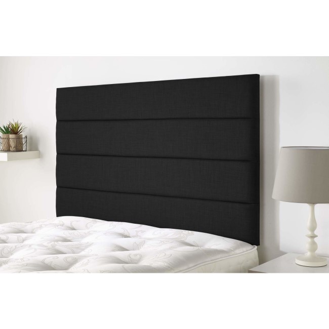 Langmere headboard in Northern Weave fabric - Charcoal - King 5ft