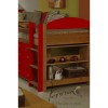 Verona Design Ltd Maximus Midsleeper Bed in Antique Pine and Red