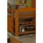 Verona Design Ltd Maximus Midsleeper Bed in Antique Pine and Orange