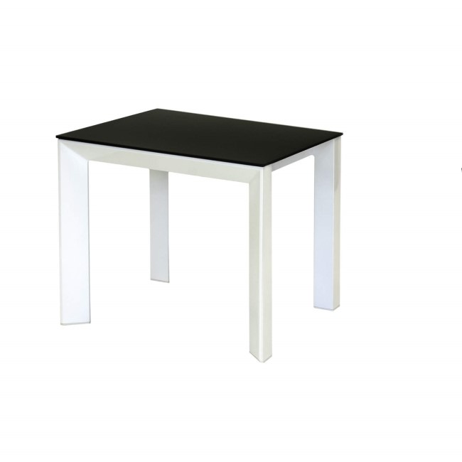 Wilkinson Furniture Mobo Black Lamp Table with Glass Top