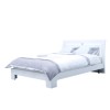 Vida Living Newport Double Bed Frame in White Gloss