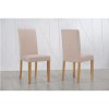 GRADE A1 - New Haven Pair of Chairs in Oatmeal Fabric