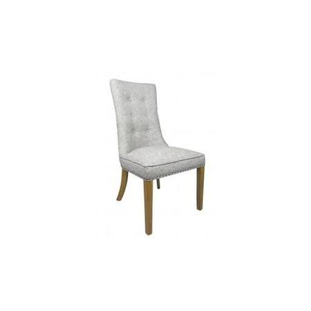 Redmond Grey Weave Fabric Pair of Chairs