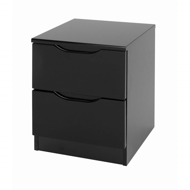 GRADE A1 - One Call Furniture Legato 2 Drawer Bedside Chest
