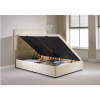Oliva Double Ottoman Bed Frame in Caramel Chenille Fabric
