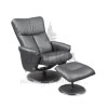 Birlea Furniture Orlando Bonded Leather Swivel Chair in Black