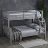 Grey Triple Sleeper Detachable Bunk Bed - Otto - LPD