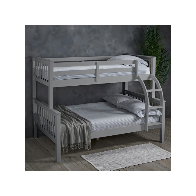 Grey Triple Sleeper Detachable Bunk Bed - Otto - LPD