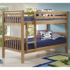 GRADE A1 - Oxford Pine Single Bunk Bed - Ladder fixes to either side!