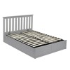 Grey Wooden King Size Ottoman Bed - Oxford - LPD