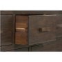 GRADE A3 - Pacific Solid Dark Oak Wide Chest of Drawers - Walnut Effect