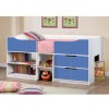GRADE A2 - Birlea Furniture Paddington Cabin Bed in White and Blue