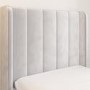GRADE A1 - Grey Velvet Single Bed Frame with Storage Drawer - Phoebe