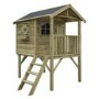 Rowlinson Wooden Lookout Playhouse with Balcony  
