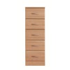 Caxtons Pippa 5 Drawer Narrow Chest