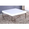 High Gloss Square White Coffee Table - Tiffany Range