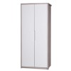 One Call Furniture Avola Premium Plus 2 Door Wardrobe in Cream Gloss