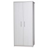 One Call Furniture Avola Premium 2 Door Wardrobe in Cream with White