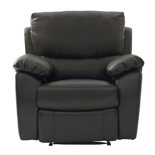 World Furniture Raffles Single Seat Black Recliner