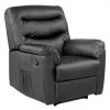 Birlea Furniture Regency PU Leather Recliner Chair in Black