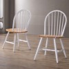 GRADE A1 - Rhode Island Pair of Windsor Chairs in Soft White