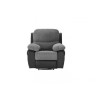 World FurnitureRio Single Seat Grey/Black Recliner