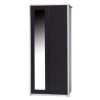 Avola Premium Plus 2 Door Wardrobe with Mirror in White/Grey Gloss