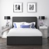 Safina Double Ottoman Bed in Charcoal Grey Fabric