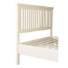 GRADE A3 - Savannah Solid Acacia Wood Double Bed in Ivory