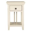 GRADE A2 - Savannah Solid Acacia Wood Bedside Table in Ivory