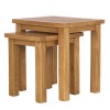 Solid Oak Nest of Tables - 2 - Rustic Saxon