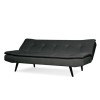 GRADE A1 - Barker Click Clack 2 Seater Fabric Sofa Bed in Dark Grey