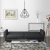Archer Charcoal Grey 3 Seater Sofa Bed - Sleeps 2