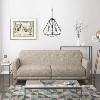 GRADE A1 - Archer 2 Seater Fabric Sofa Bed in Oatmeal