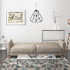 Archer 3 Seater Fabric Sofa Bed in Stone / Beige