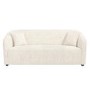 GRADE A1 - Cream Boucle Fabric 3 Seater Curved Tub Sofa - Monroe