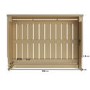 Narrow Mirrored Radiator Cover with Gold Detail - 111cm - Sophia